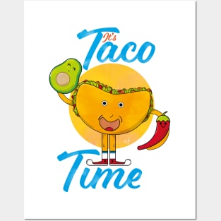 Taco time Posters and Art